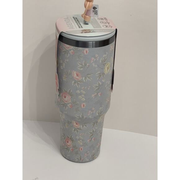 HYDRAGEAR Floral Cottagecore Coquette Stainless Steel Tumbler 40 Oz Bow Straw - Picture 6 of 8